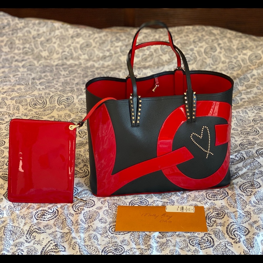 Christian Louboutin Cabata Love Tote with Pouch